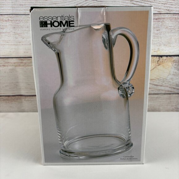 Home Essentials Clear Glass Pitcher 60oz Cambridge - Picture 7 of 11